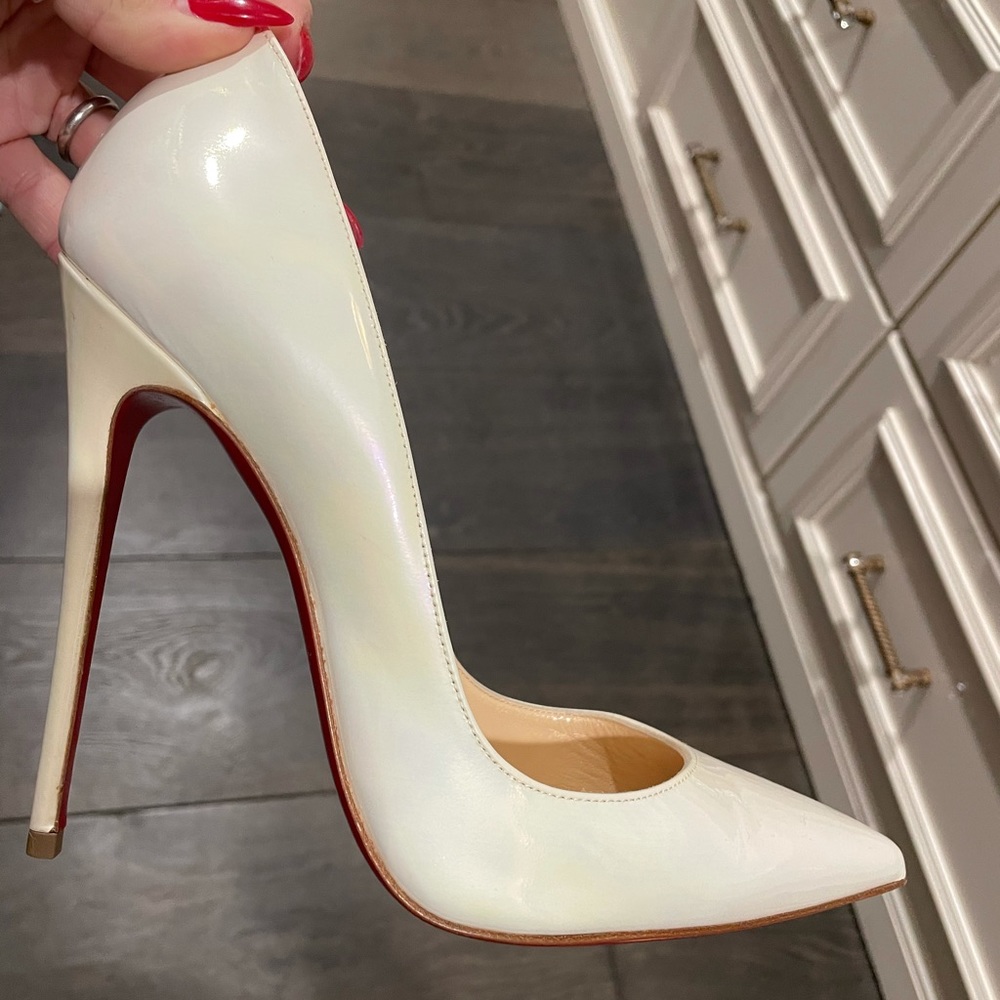 Christian louboutin So Kate 120, white patent